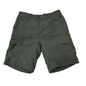 The North Face Men's M Medium Cargo Shorts Army Green Camping Hiking Outdoor
